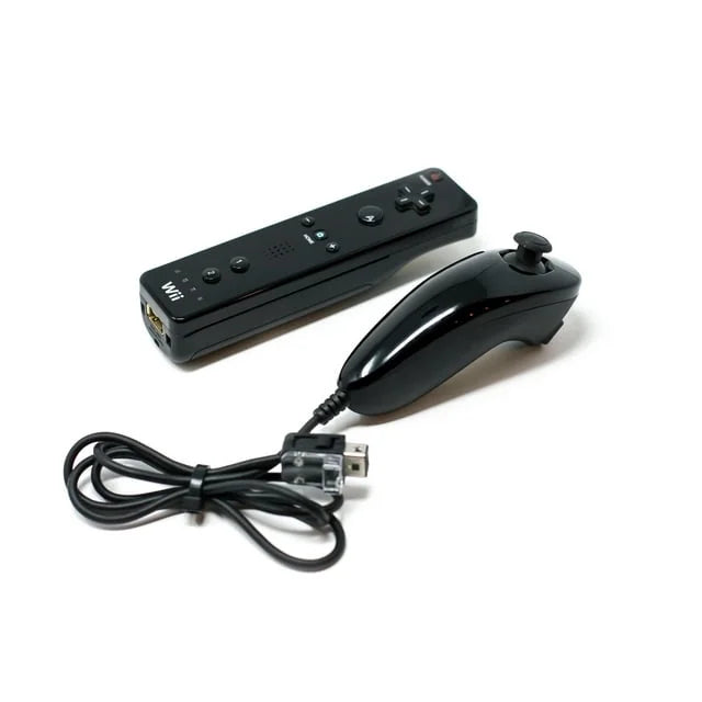 Nintendo Wii Black Gaming Console + Headset Cleaning Kit BOLT AXTION Bundle Like New