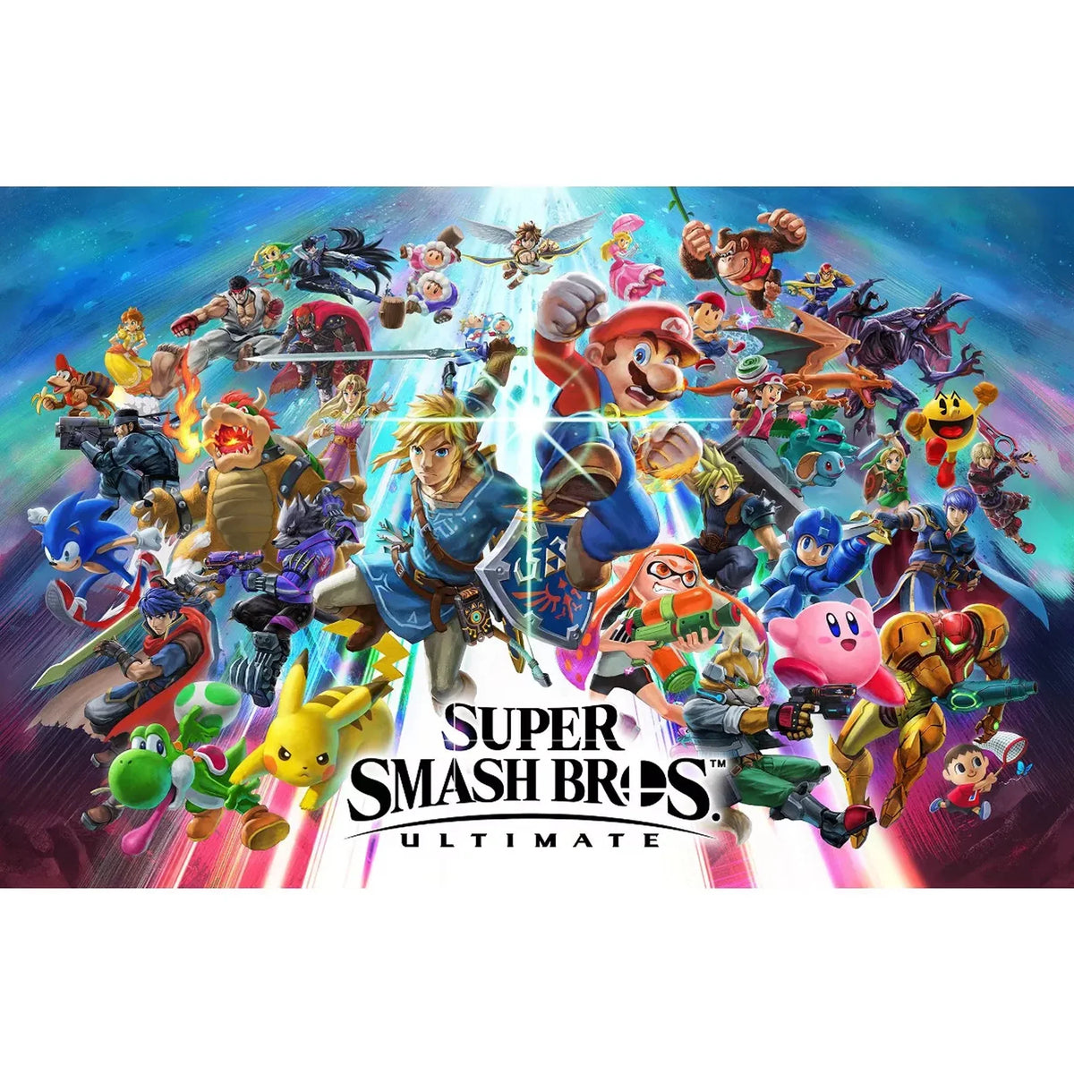 & Membership with Triangle Strategy with Mytrix Wireless Pro Controller Sakura Pink and Accessories. Ultimate Bundle: Gray Console, Super Smash Bros. Nintendo Switch OLED Super Smash Bros