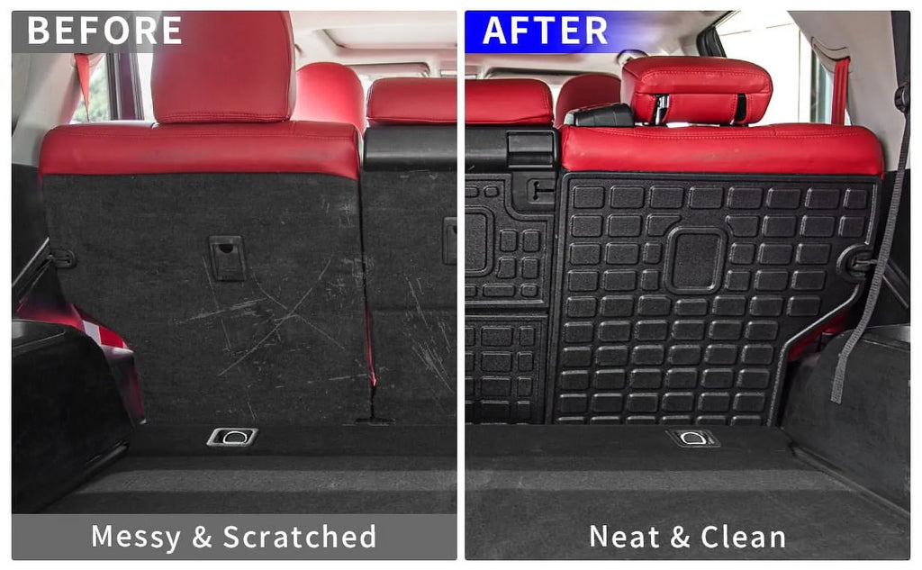 Fit 2010-2023  4Runner Back Seat shield Protector All climate Trunk Mat Cargo Mat Cargo Liner 2022  4 Runner Accessories (Backrest Mats,Fit Without Sliding Tray)