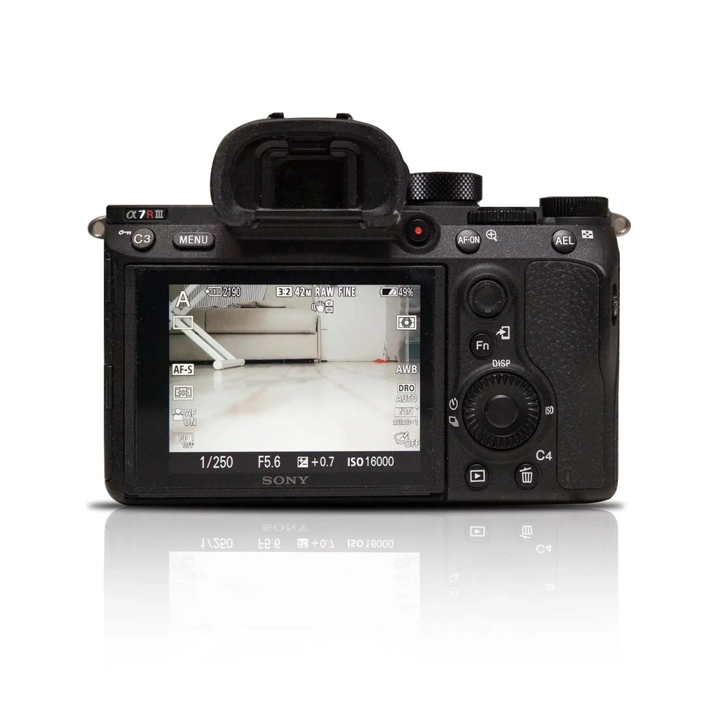 Alpha A7R IIIA Mirrorless Camera with 42.4MP Full-Frame High Resolution Sensor, Camera with Front End LSI Image Processor, 4K HDR Video and 3" LCD Screen