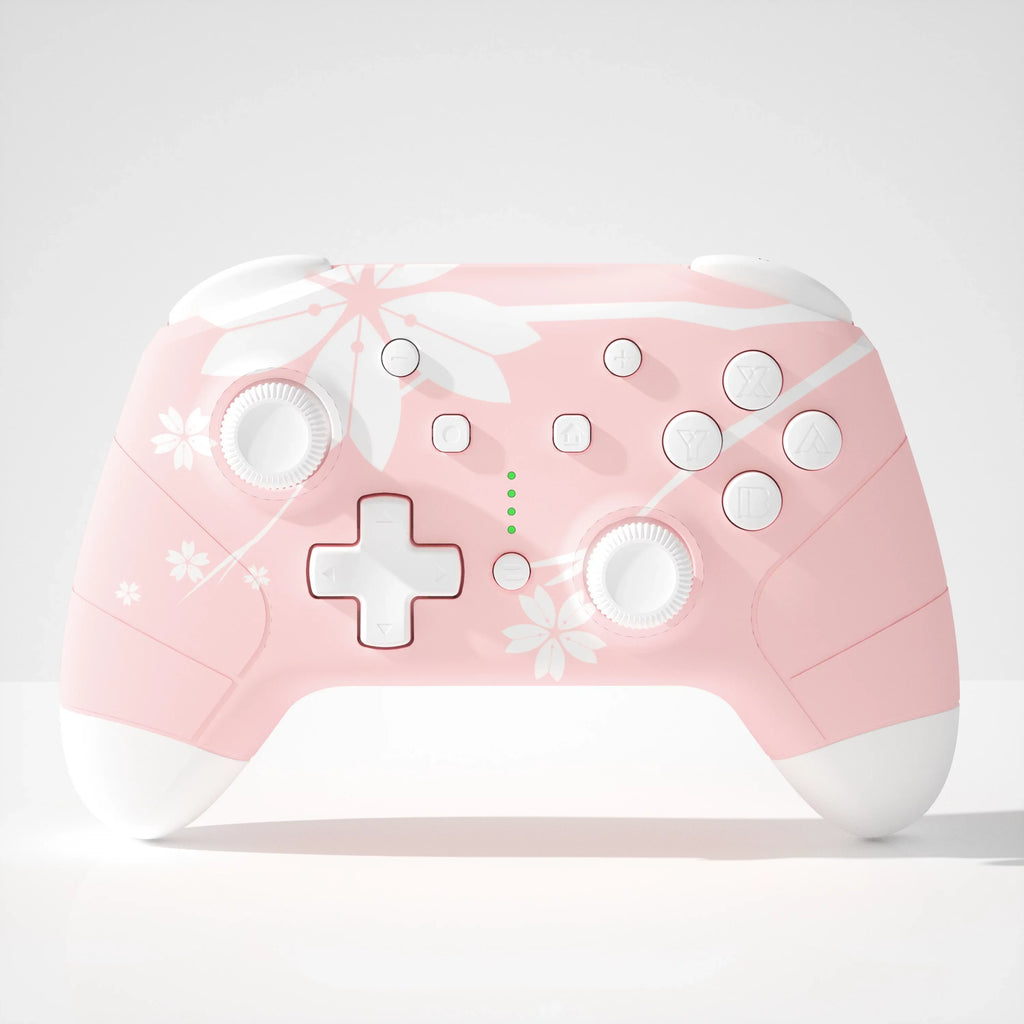 & Membership with Triangle Strategy with Mytrix Wireless Pro Controller Sakura Pink and Accessories. Ultimate Bundle: Gray Console, Super Smash Bros. Nintendo Switch OLED Super Smash Bros