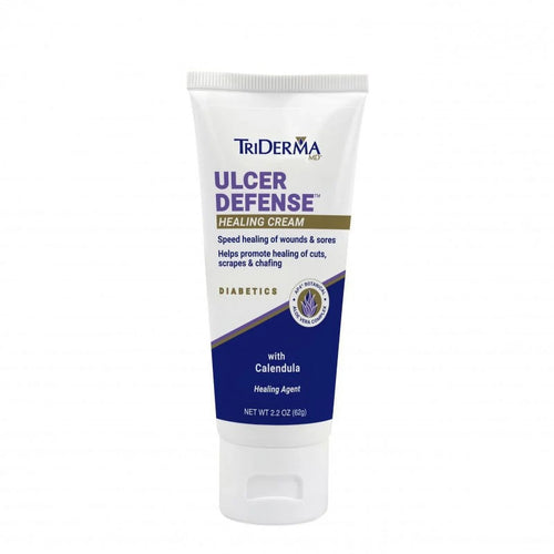 '- 57025 [2 packs ]. TriDerma Ulcer Defense Healing Cream 2.2 oz