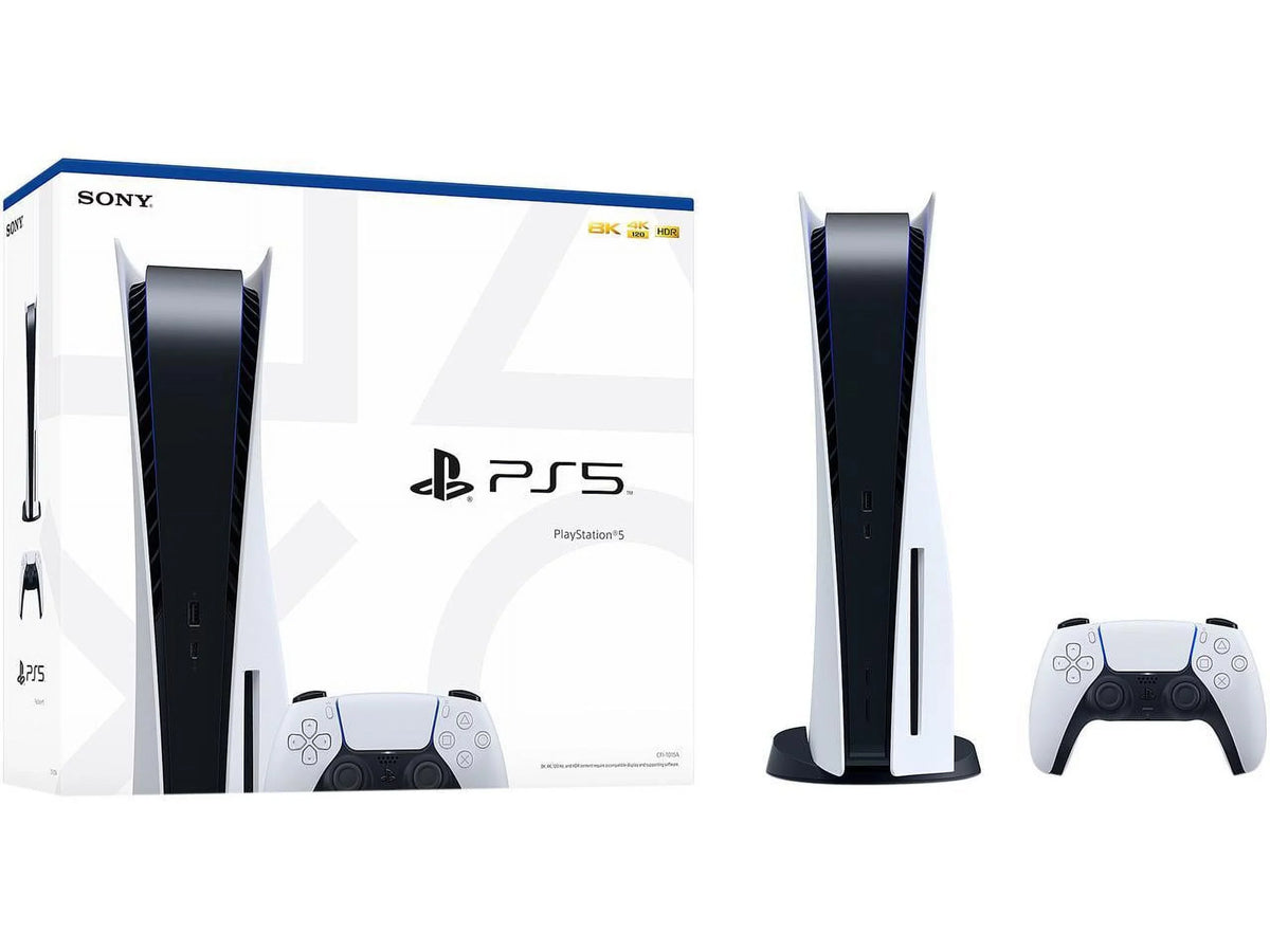 TEC  PlayStation_PS5 Gaming Console (Disc Version) with One Extra Controller Bundle