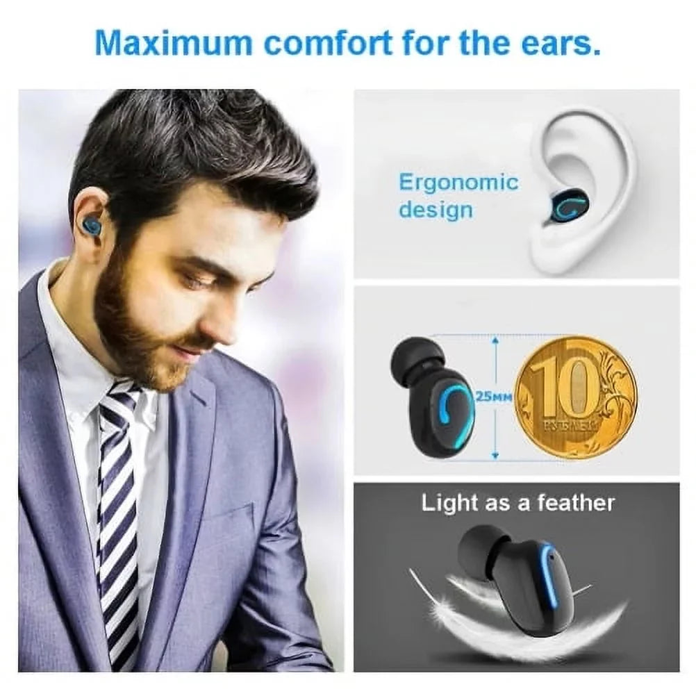 Earbuds Wireless TWS Headphones Earphones True Wireless Stereo Headset J9X for  Galaxy TabPRO 8.4 Tab 3 8.0 7.0 4 10.1 SM-T530 2 10.1, S5 Active, S10 5G On5 Note 9 8 5 NotePRO 12.2 4 3
