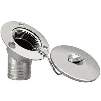 ISURE MARINE ship 316 Stainless Steel 2"(50mm) Angled Neck 45° WASTE Deck Fill/Filler Cap Keyless Thru Hull Hardware