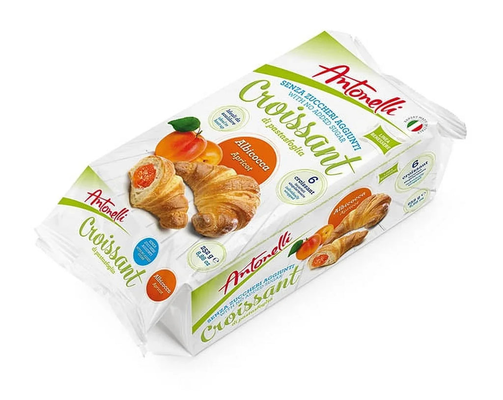 No Added Sugar Apricot Croissant - DORA3 Croissant No Added Sugar Apricot 300g/each- 4 Pack of 6 in each