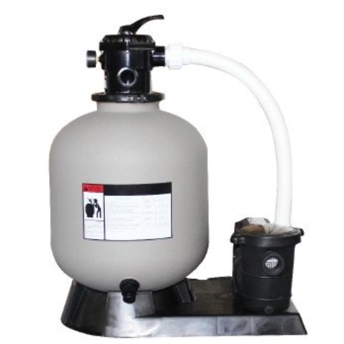 Swim Central 1.5  Sand Filter Combo with Pump Pressure for Above Ground Pools, 19-Inch