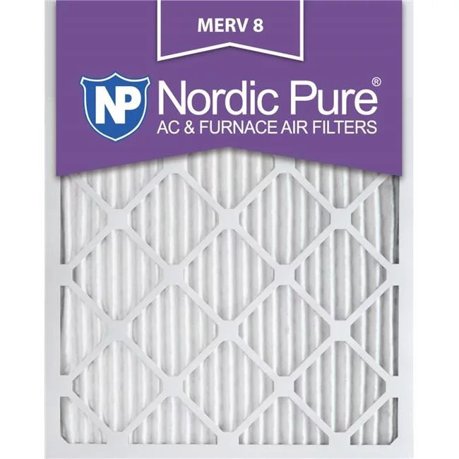 '- Pack of 12. Nordic Pure 17x21x1ExactCustomM8-12 Exact MERV 8 AC Furnace Filters, 17 x 21 x 1 in
