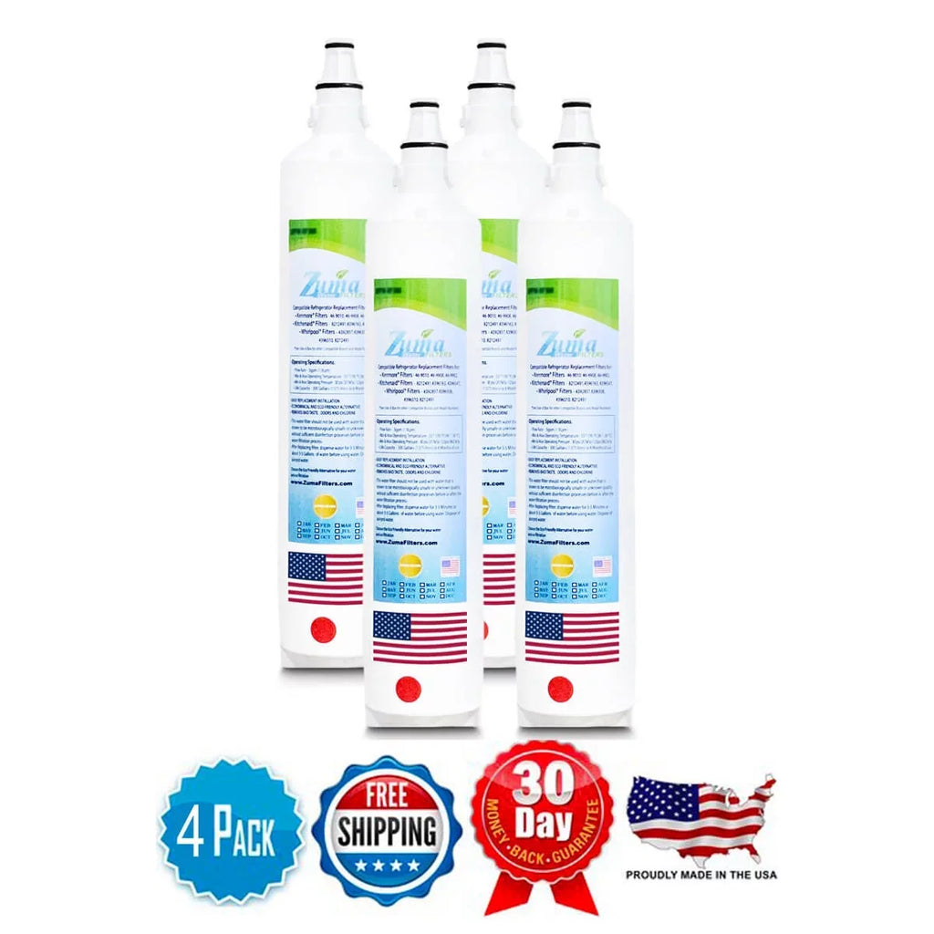 ZUMA Brand , liquid Filters , Model # ZWFZ1-RF750 , suitable with Subzero® BI36UFDIDSPH - 4 Pack - Made in U.S.A.