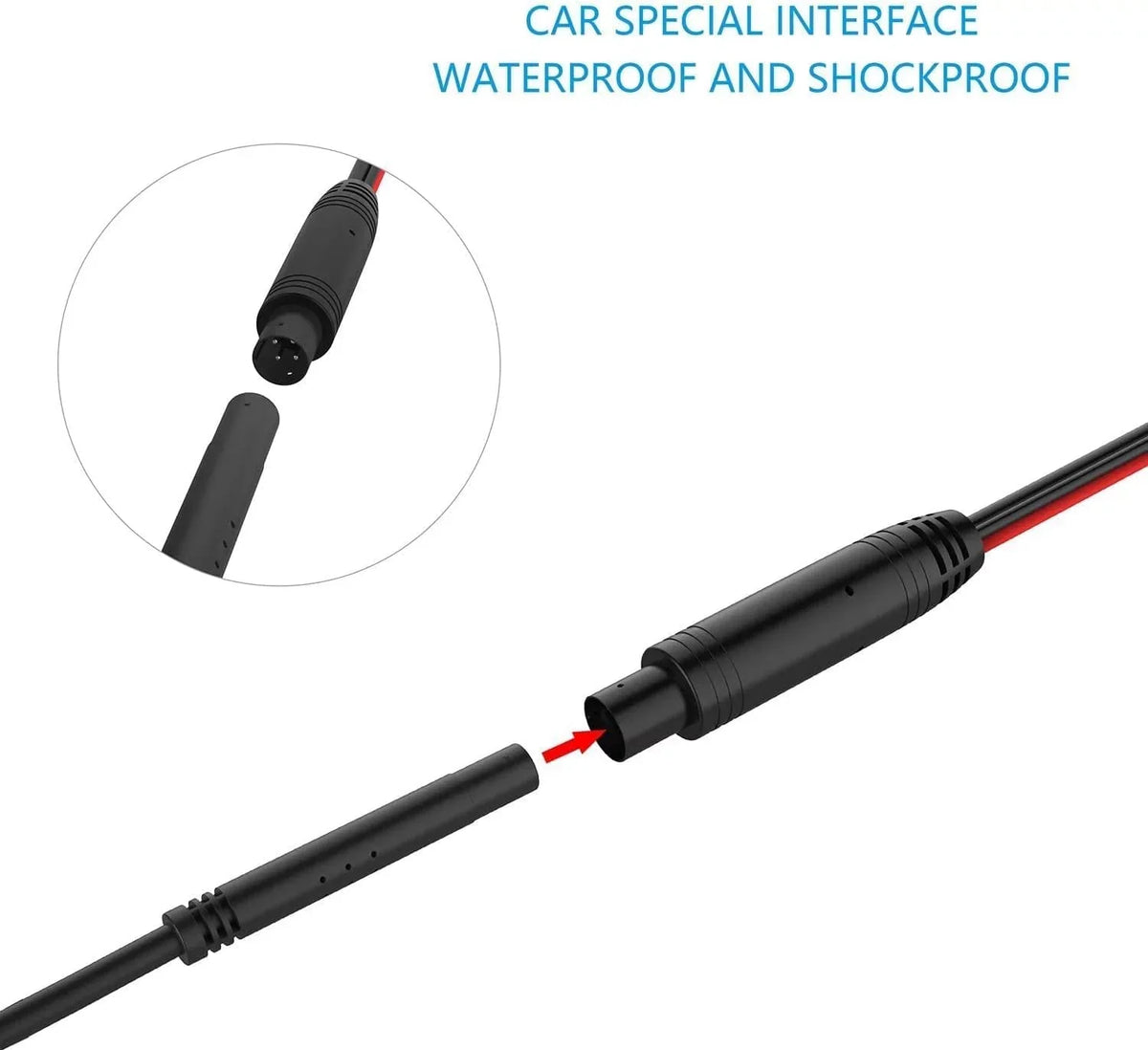 CAM106 Backup Camera License Plate HD Night Vision Rear View 170° Angle Waterproof appropriate with Alpine Car Radio
