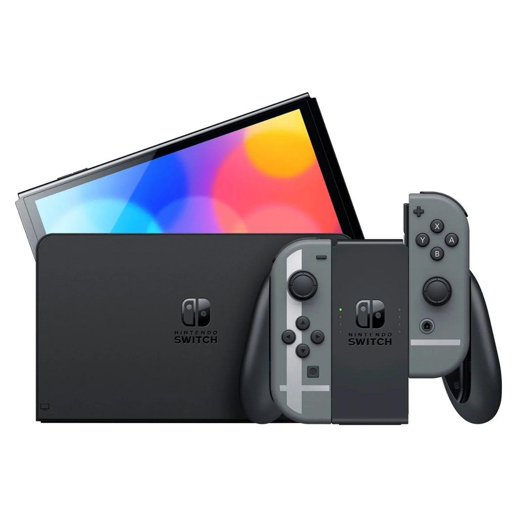 & Membership with Triangle Strategy with Mytrix Wireless Pro Controller Sakura Pink and Accessories. Ultimate Bundle: Gray Console, Super Smash Bros. Nintendo Switch OLED Super Smash Bros