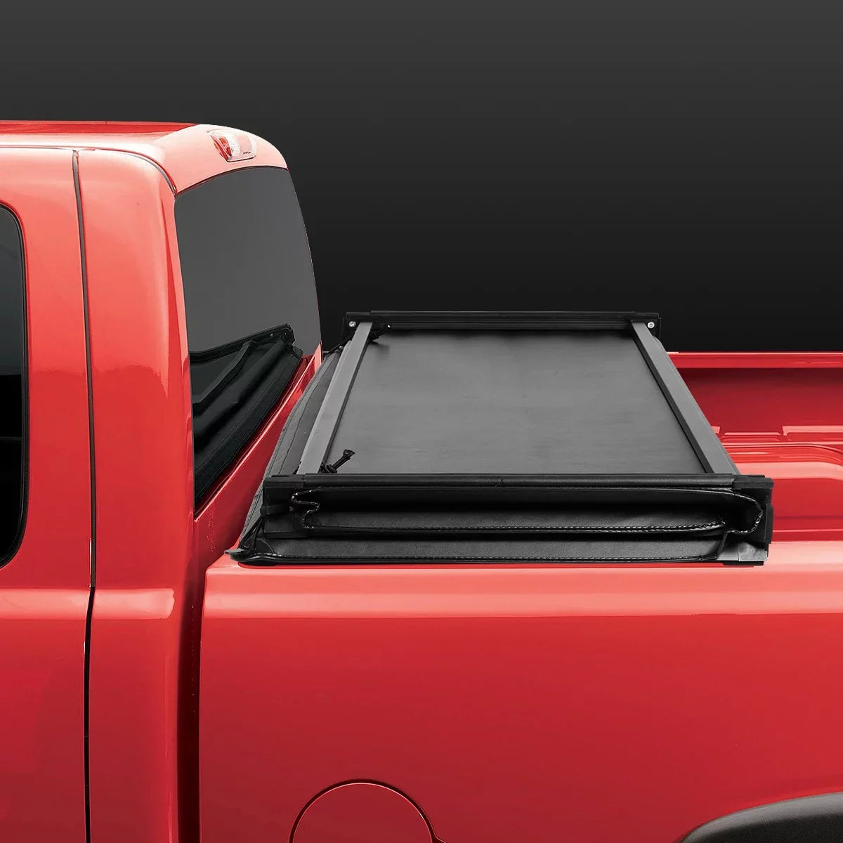 DNA Motoring TTC-TRISOFT-049 for 2005 to 2019 Nissan Frontier 5' Bed Fleetside Tri-Fold Adjustable Soft Trunk Tonneau protector 06 07 08 09 10 11 12 13 14 15 16 17 18