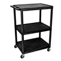 Luxor LP48E-B 48'' Tall Shelf Plastic Table