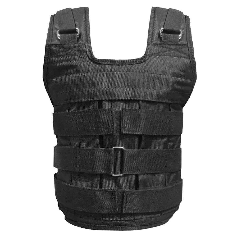 Load (Empty). moobody Adjustable Weighted Vest Weight Jacket Oxford Exercise Weight Loading Cloth Strength Training 50kg Max