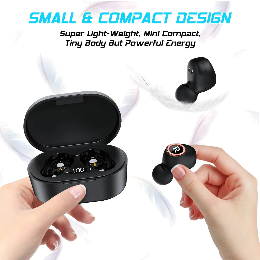 UX923 Wireless Earbuds Bluetooth 5.0 Sport Headphones Premium Sound high-grade Charging Case Digital LED Display Earphones Built-in Mic Headset for Meizu Pro 7 Plus