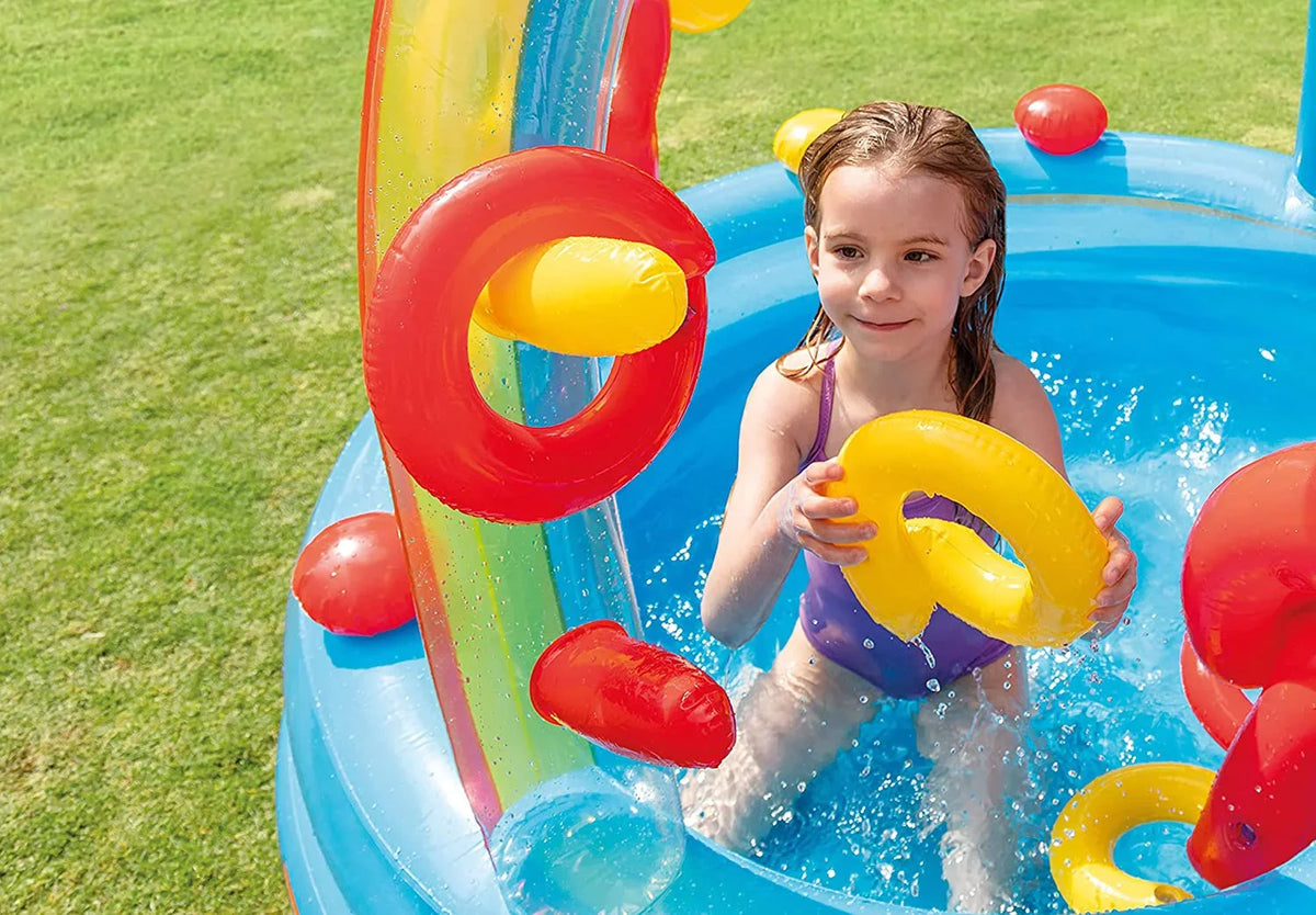 Rainbow Ring Inflatable Play Center, For Ages 2+
