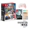 & Membership with Triangle Strategy with Mytrix Wireless Pro Controller Sakura Pink and Accessories. Ultimate Bundle: Gray Console, Super Smash Bros. Nintendo Switch OLED Super Smash Bros