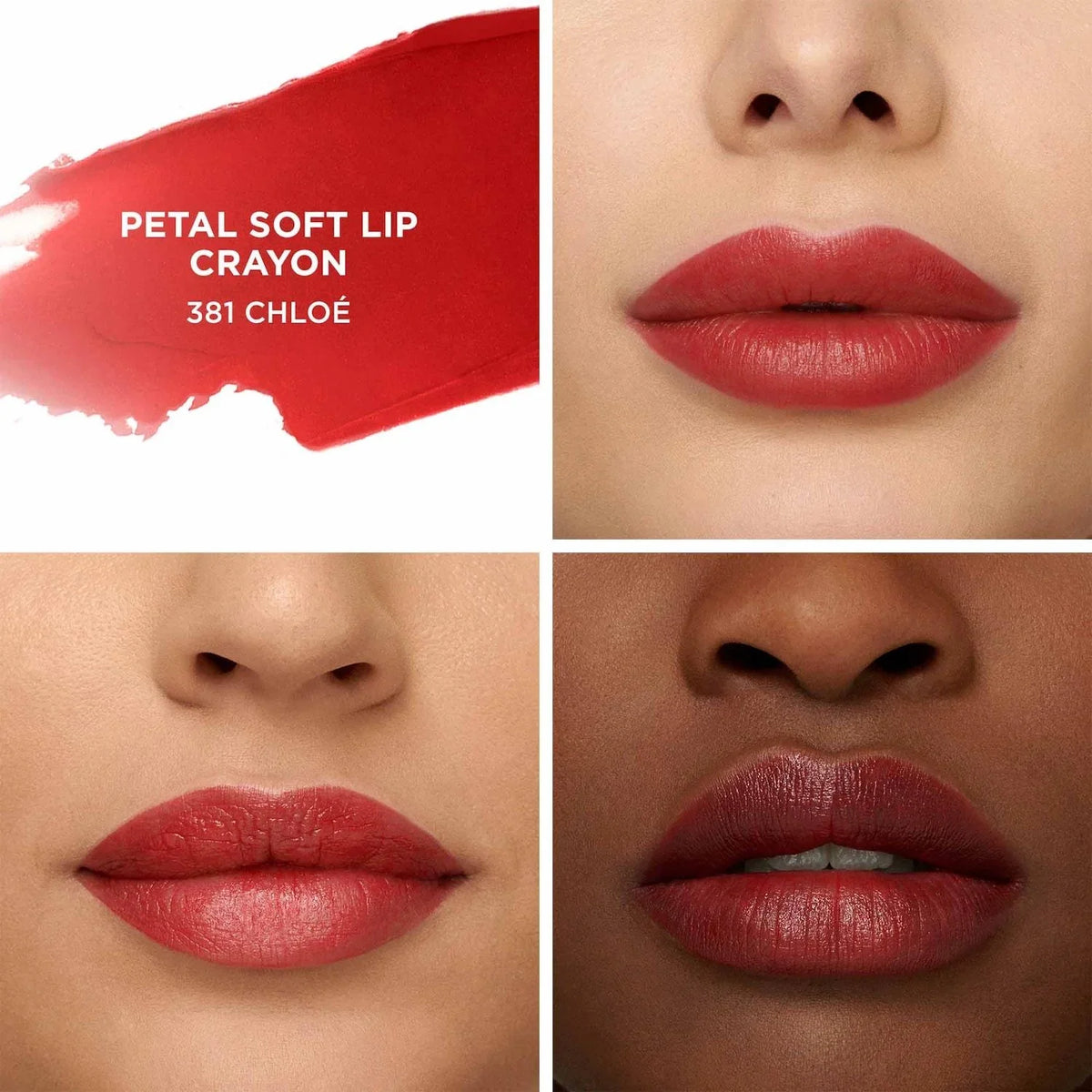 Laura Mercier Petal Soft Lipstick Crayon - 381 Chloé - warm red - 0.07 oz/2 g