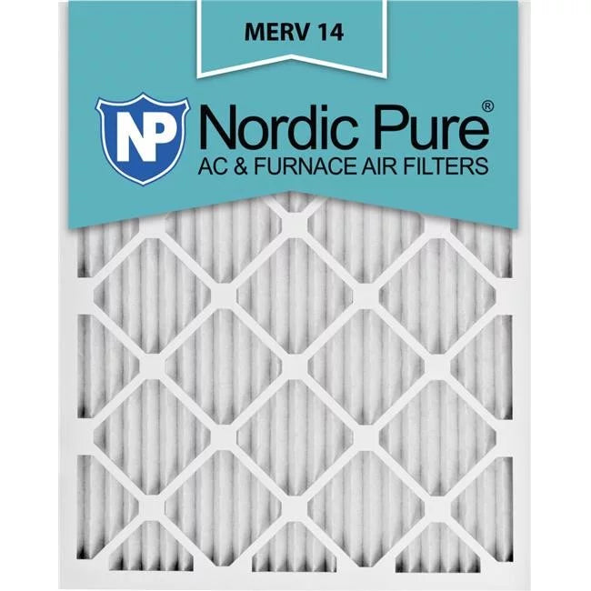 '- Pack of 6. Nordic Pure 17-1-4x26x1ExactCustomM14-6 Exact MERV 14 AC Furnace Filters, 17.25 x 26 x 1 in