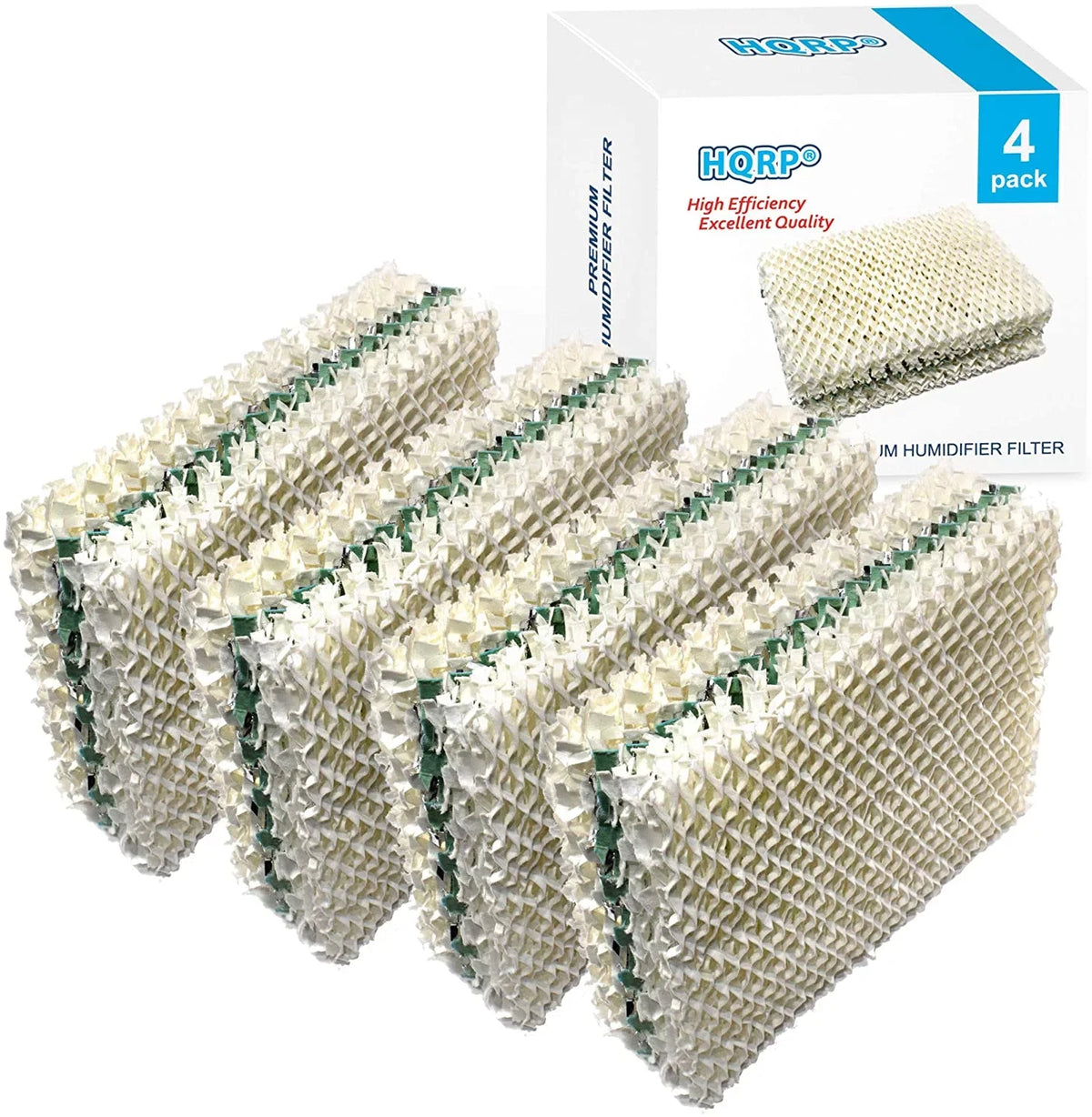 HQRP 4-Pack Wick Filter matching with Essick Air HDC12 Replacement appropriate with EA1407 / HD1409 Evaporative Humidifier
