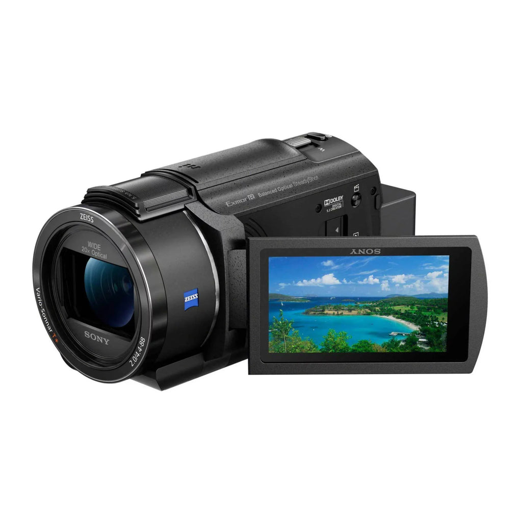 FDR-AX43 4K UHD Handyman Camcorder with Bag, Tripod and Accessory Bundle