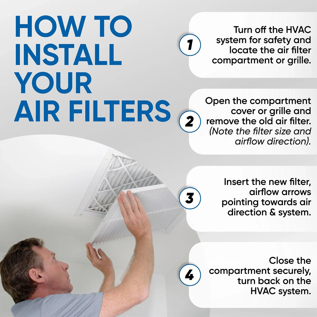 16x20x1 Air Filter MERV 10 Pleated by Glasfloss - Box of 12 - AC/Furnace Filters