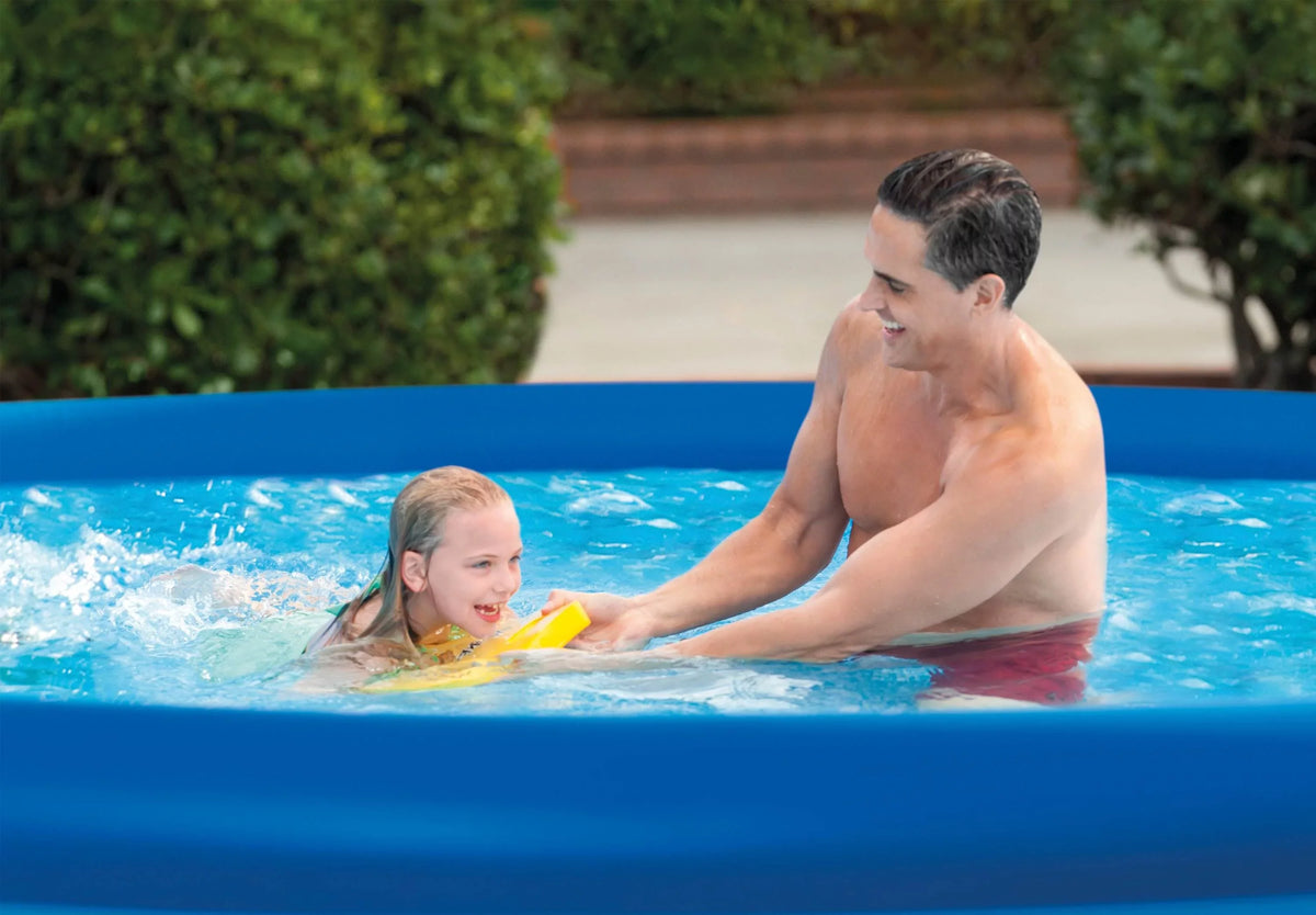 Intex 13' x 32" Easy Set Inflatable Outdoor Pool with Filter Pump & shield