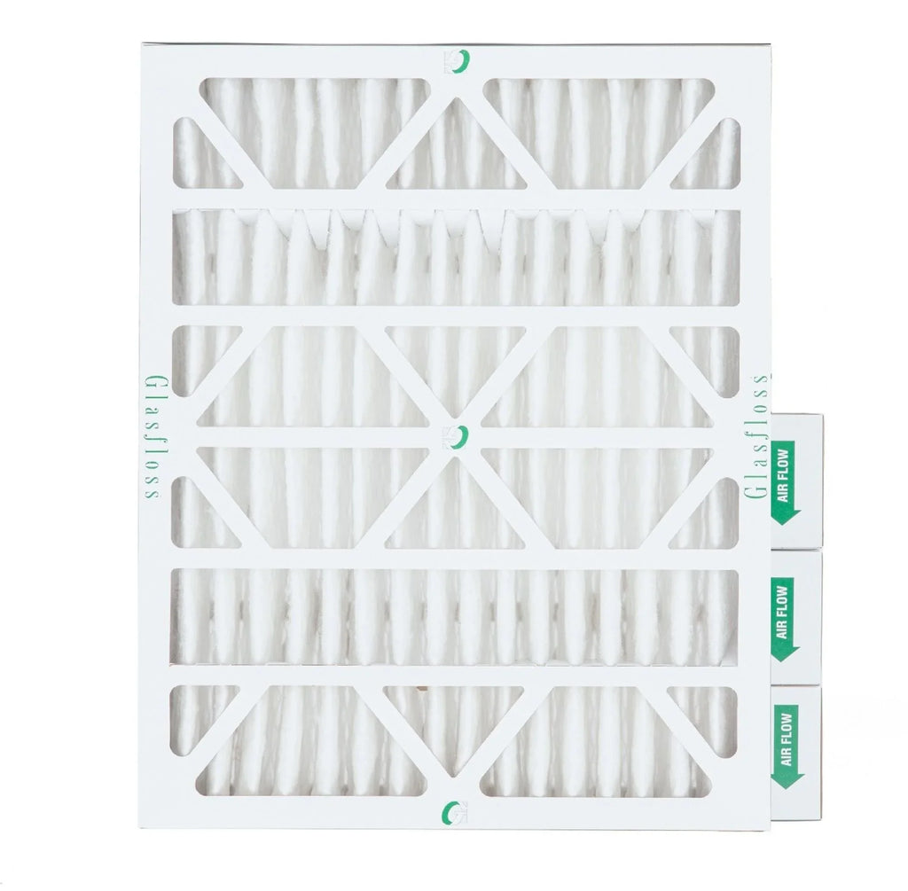 4 Pack (Actual Depth: 3-3/4"). 16x20x4 MERV 13 Pleated AC Furnace Air Filters by Glasfloss Industries